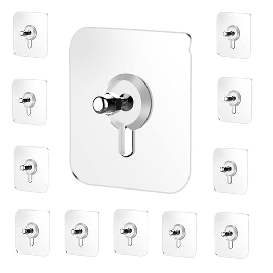 10 Pcs Stainless Steel, PVC, ABS Nail Free Seamless Adhesive Non-Trace No Drilling Installation Hanging